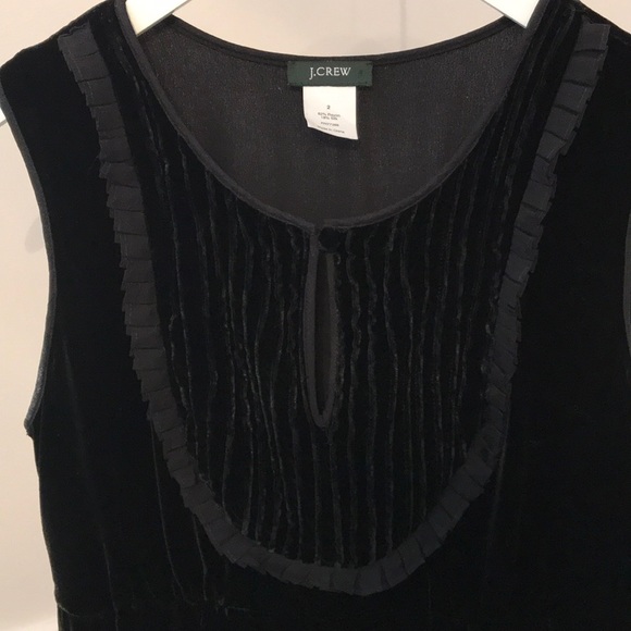 Jcrew Velvet Tuxedo Top - Picture 2 of 7